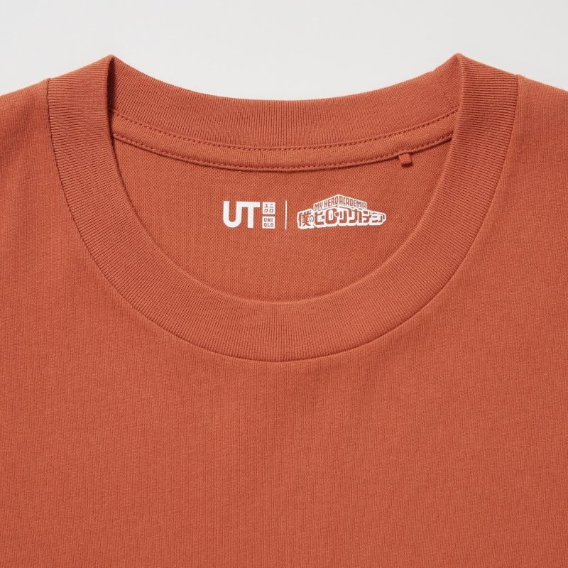 T Shirts Uniqlo My Hero Academia Ut Short-sleeve Graphic Homme Orange | 7486467