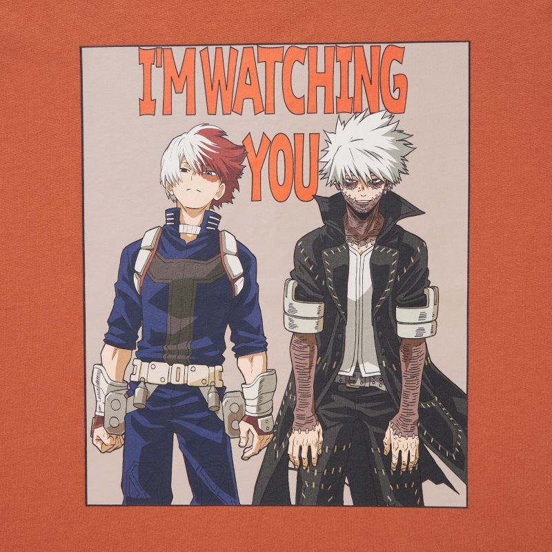 T Shirts Uniqlo My Hero Academia Ut Short-sleeve Graphic Homme Orange | 7486467