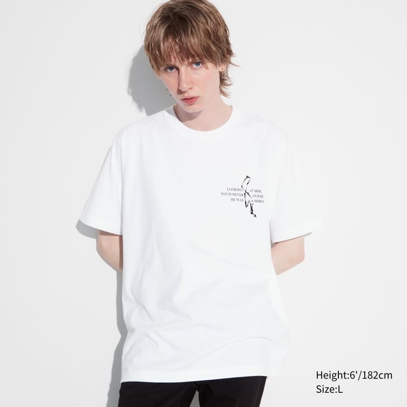 T Shirts Uniqlo My Hero Academia Ut Short-sleeve Graphic Homme Blanche | 549225