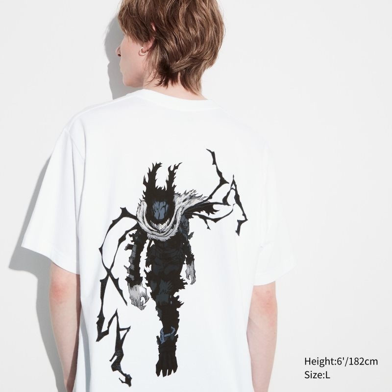 T Shirts Uniqlo My Hero Academia Ut Short-sleeve Graphic Homme Blanche | 549225