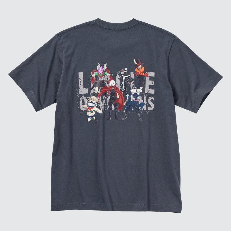 T Shirts Uniqlo My Hero Academia Ut Short-sleeve Graphic Homme Grise | 8874487