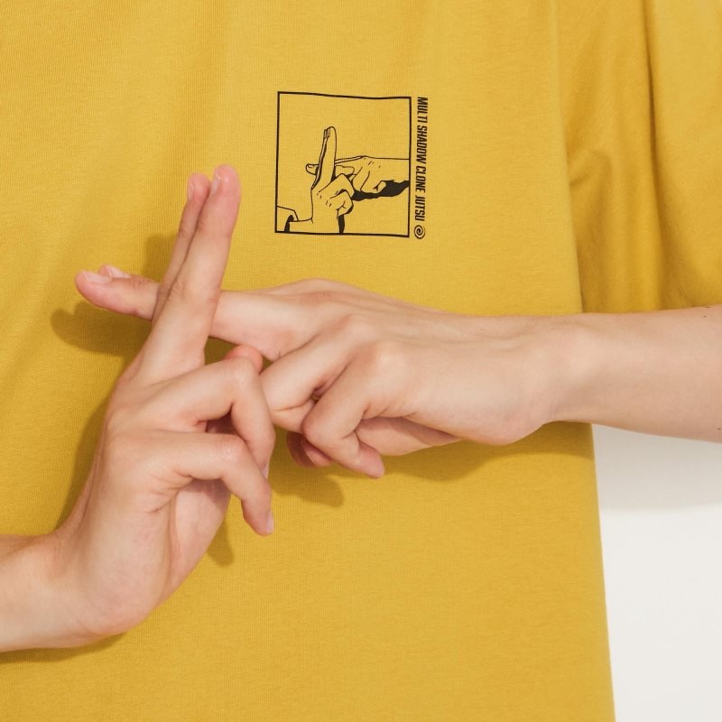 T Shirts Uniqlo Naruto Ut Short-sleeve Graphic Naruto Uzumaki Homme Jaune | 3715105