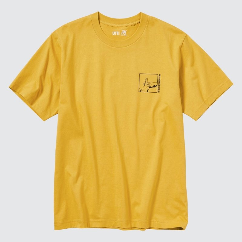T Shirts Uniqlo Naruto Ut Short-sleeve Graphic Naruto Uzumaki Homme Jaune | 3715105