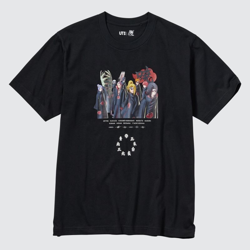 T Shirts Uniqlo Naruto Ut Short-sleeve Graphic Akatsuki Organization Homme Noir | 3420321