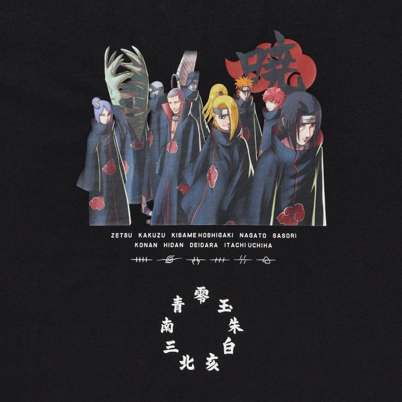 T Shirts Uniqlo Naruto Ut Short-sleeve Graphic Akatsuki Organization Homme Noir | 3420321