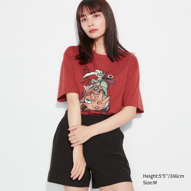 T Shirts Uniqlo Naruto Ut Short-sleeve Graphic Jiraiya Homme Rouge | 7464275