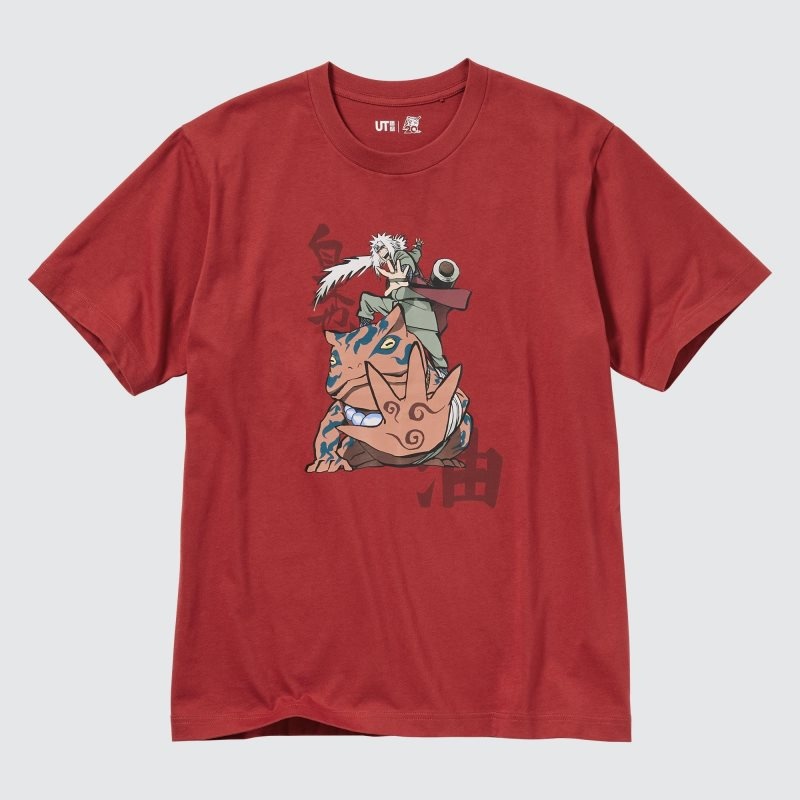 T Shirts Uniqlo Naruto Ut Short-sleeve Graphic Jiraiya Homme Rouge | 7464275