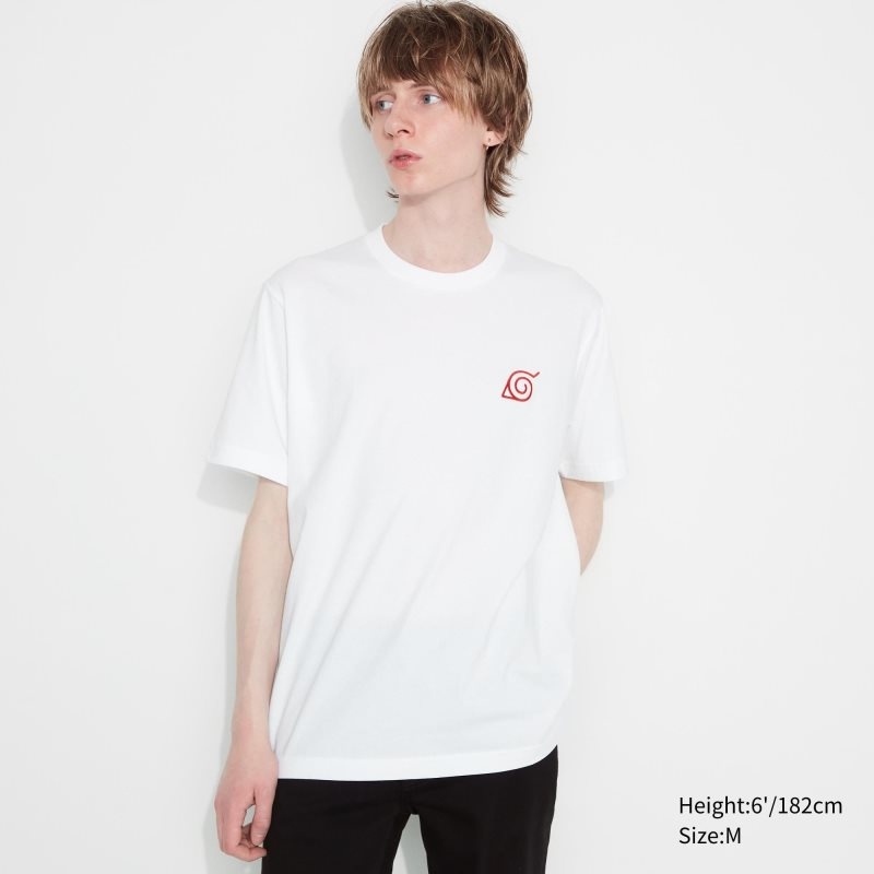T Shirts Uniqlo Naruto Ut Short-sleeve Graphic Minato Namikaze Homme Blanche | 9464384