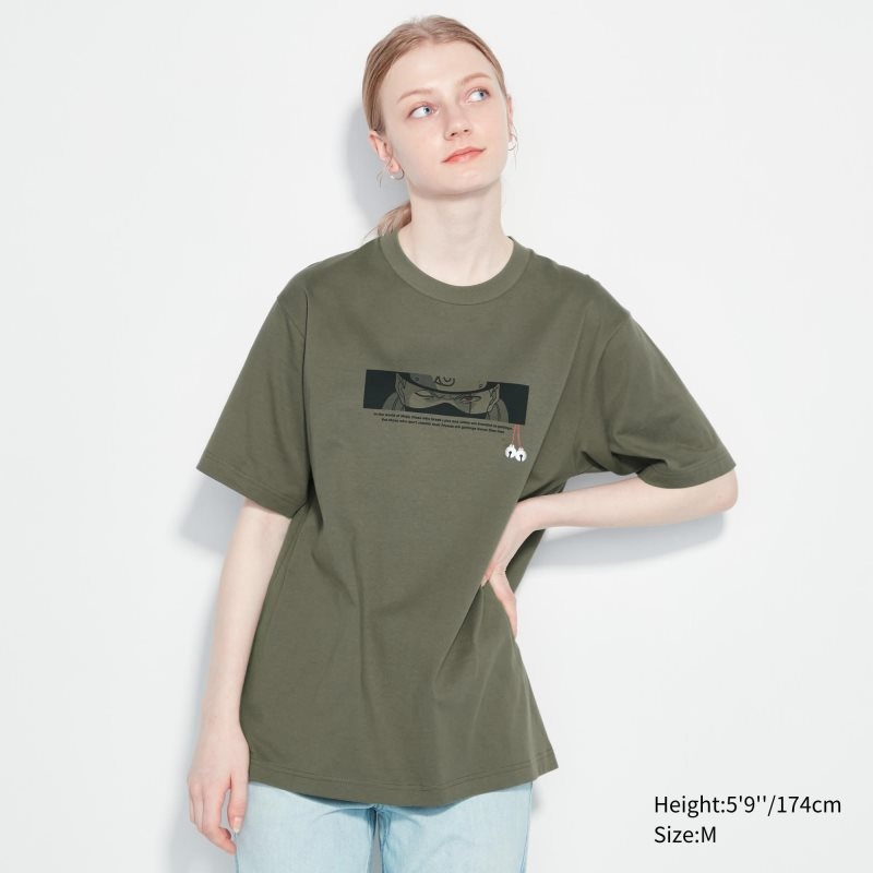 T Shirts Uniqlo Naruto Ut Short-sleeve Graphic Kakashi Hatake Homme Vert Olive | 8460702