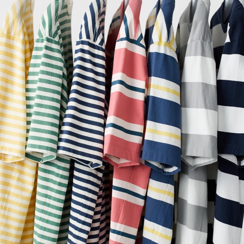 T Shirts Uniqlo Oversized Striped Half-sleeve Homme Grise | 4453904