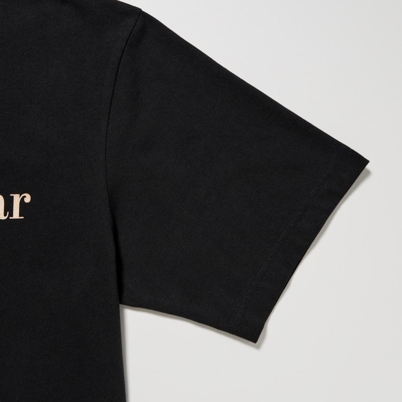 T Shirts Uniqlo PEACE FOR ALL Short-Sleeve Graphic Adam Scott Homme Noir | 2444004