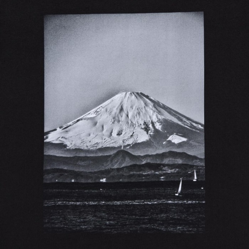 T Shirts Uniqlo PEACE FOR ALL Short-Sleeve Graphic Daido Moriyama Femme Noir | 204213