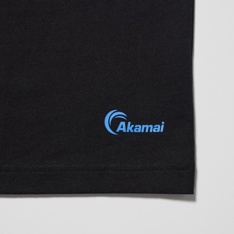 T Shirts Uniqlo Peace For All Akamai Short-sleeve Graphic Homme Noir | 3649700