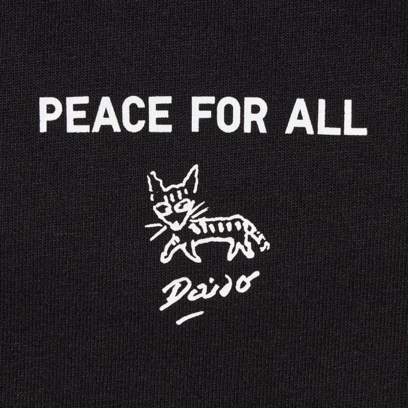 T Shirts Uniqlo Peace For All Daido Moriyama Short-sleeve Graphic Homme Noir | 1051918