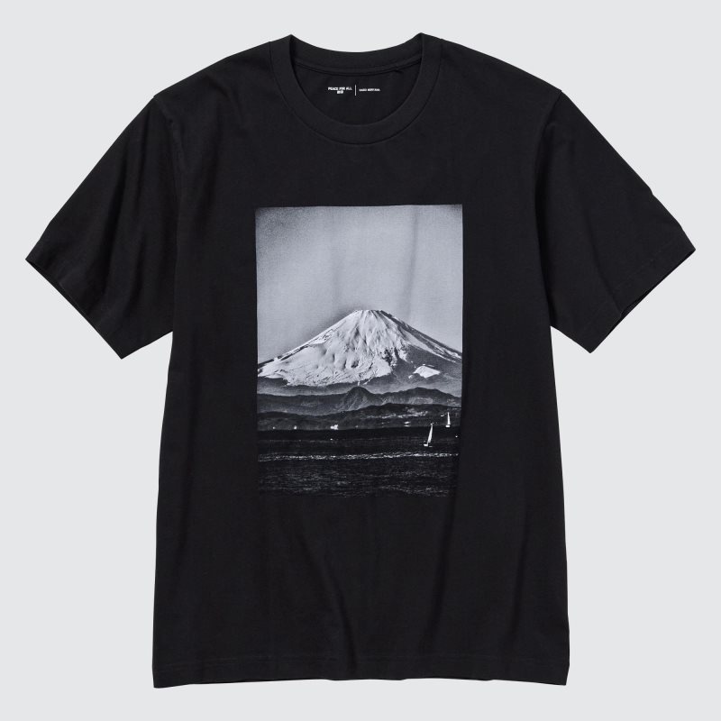 T Shirts Uniqlo Peace For All Daido Moriyama Short-sleeve Graphic Homme Noir | 1051918