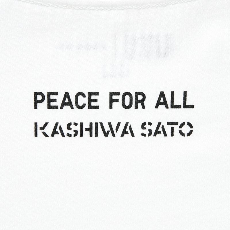 T Shirts Uniqlo Peace For All Kashiwa Sato Short-sleeve Graphic Homme Blanche | 9293974