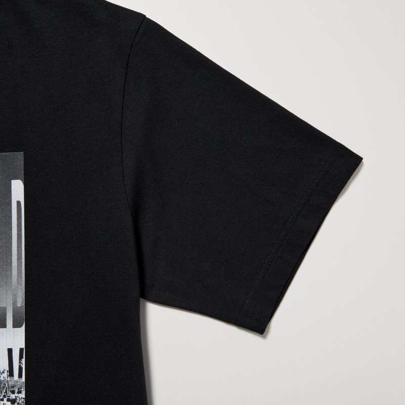T Shirts Uniqlo Peace For All Kosuke Kawamura Short-sleeve Graphic Homme Noir | 2285126