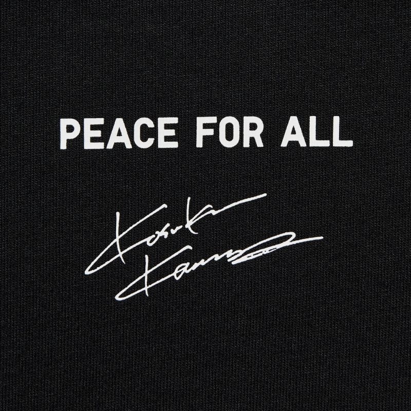 T Shirts Uniqlo Peace For All Kosuke Kawamura Short-sleeve Graphic Homme Noir | 2285126