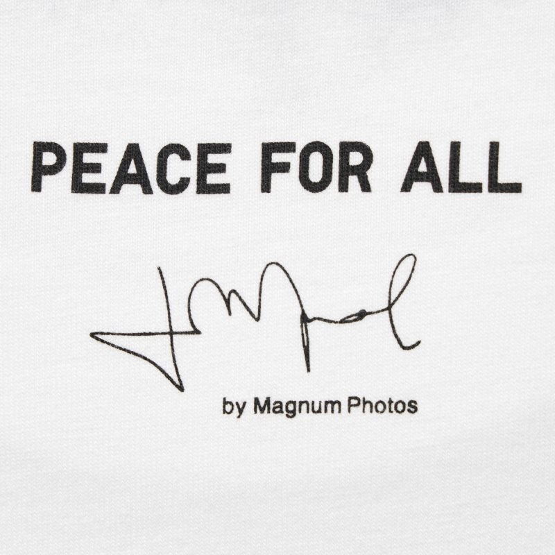 T Shirts Uniqlo Peace For All Magnum Photos Short-sleeve Graphic Homme Blanche | 7236922