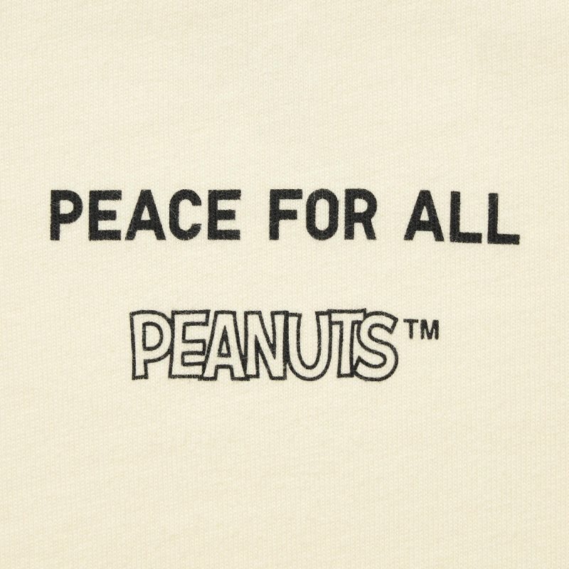 T Shirts Uniqlo Peace For All Peanuts Short-sleeve Graphic Homme Jaune | 6565337