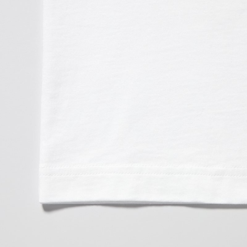 T Shirts Uniqlo Peace For All Roger Federer Short-sleeve Graphic Homme Blanche | 618934