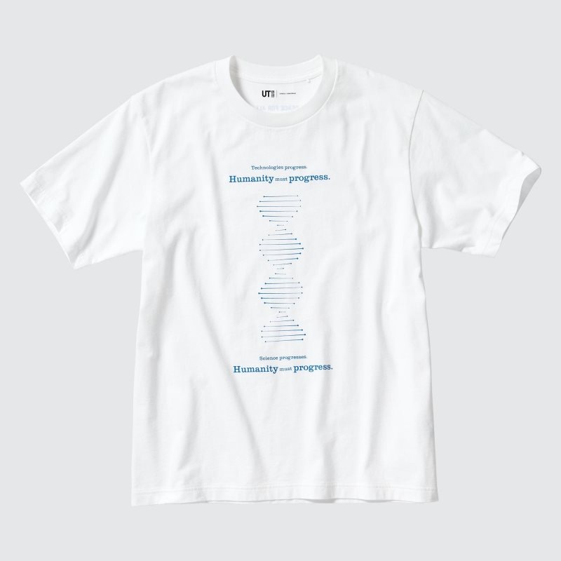 T Shirts Uniqlo Peace For All Shinya Yamanaka Short-sleeve Graphic Homme Blanche | 5184272
