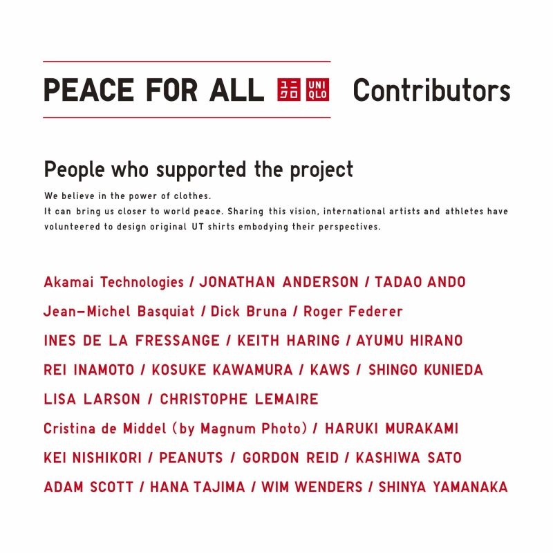 T Shirts Uniqlo Peace For All Shinya Yamanaka Short-sleeve Graphic Homme Blanche | 5184272