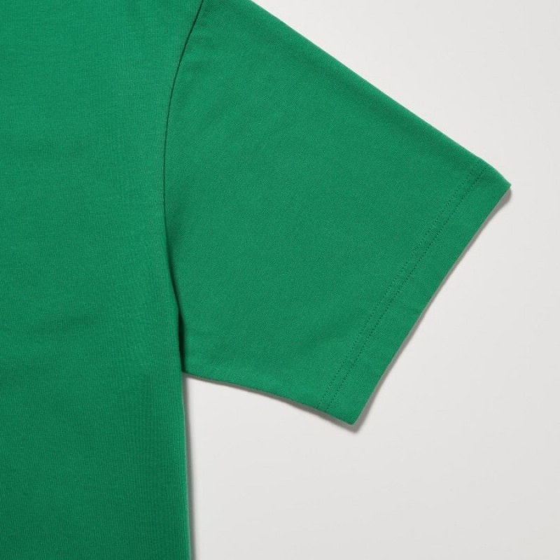 T Shirts Uniqlo Peace For All Short-sleeve Graphic Christophe Lemaire Femme Vert | 2761392