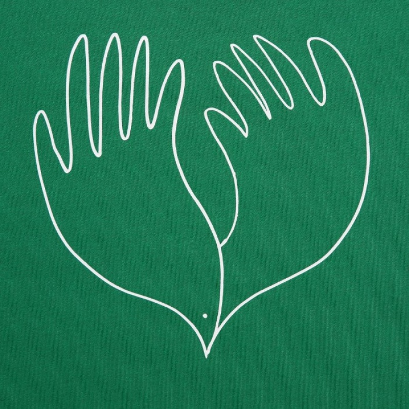 T Shirts Uniqlo Peace For All Short-sleeve Graphic Christophe Lemaire Femme Vert | 2761392