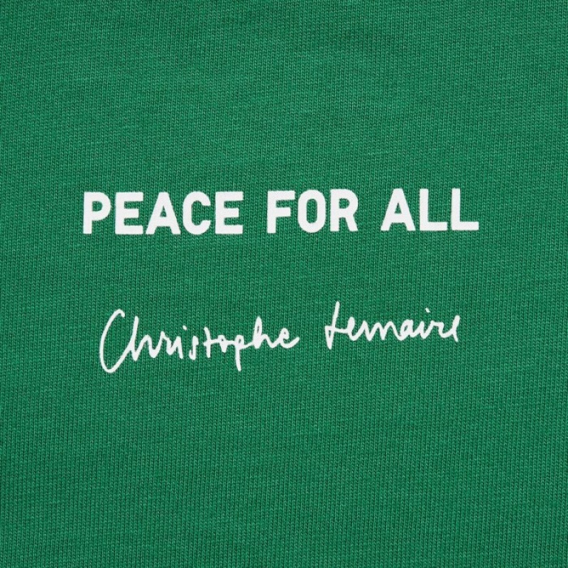 T Shirts Uniqlo Peace For All Short-sleeve Graphic Christophe Lemaire Femme Vert | 2761392