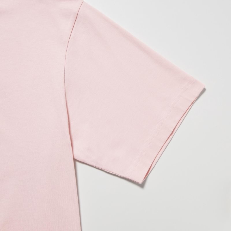 T Shirts Uniqlo Peace For All Short-sleeve Graphic Hana Tajima Homme Rose | 3985930