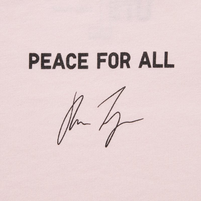 T Shirts Uniqlo Peace For All Short-sleeve Graphic Hana Tajima Homme Rose | 3985930