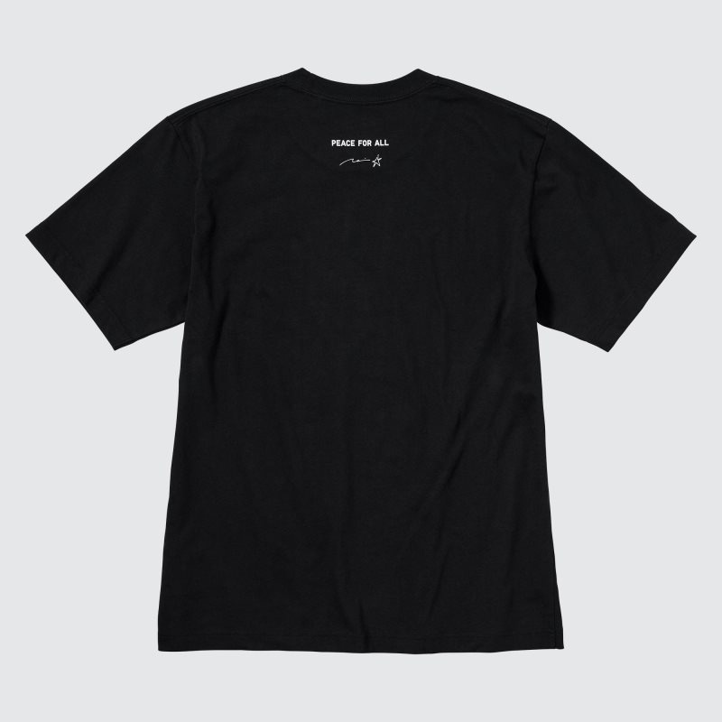 T Shirts Uniqlo Peace For All Short-sleeve Graphic Rei Inamoto Homme Noir | 3329746