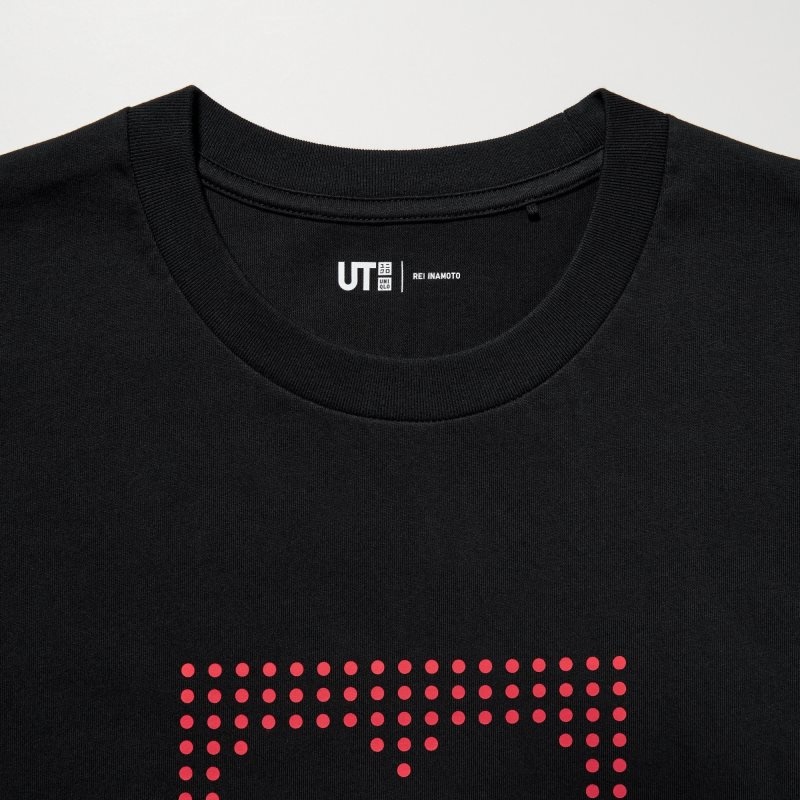 T Shirts Uniqlo Peace For All Short-sleeve Graphic Rei Inamoto Homme Noir | 3329746
