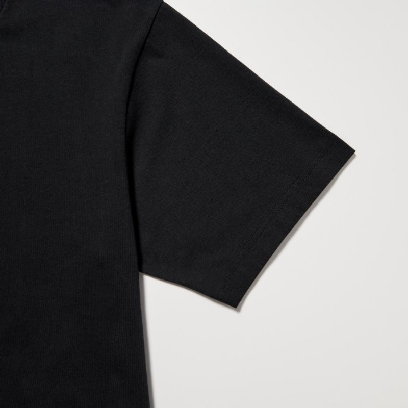 T Shirts Uniqlo Peace For All Short-sleeve Graphic Rei Inamoto Femme Noir | 6511387