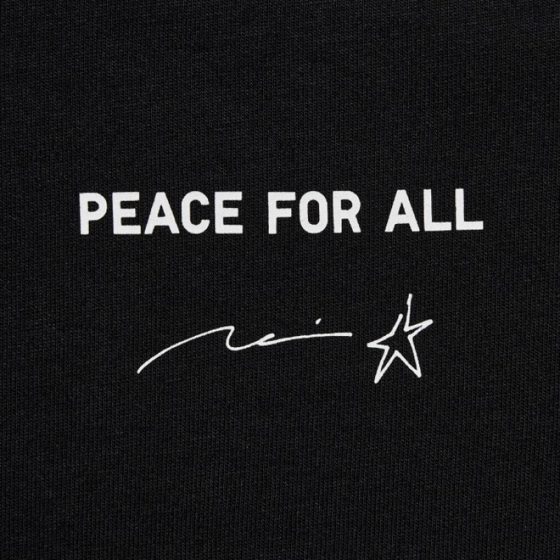 T Shirts Uniqlo Peace For All Short-sleeve Graphic Rei Inamoto Femme Noir | 6511387