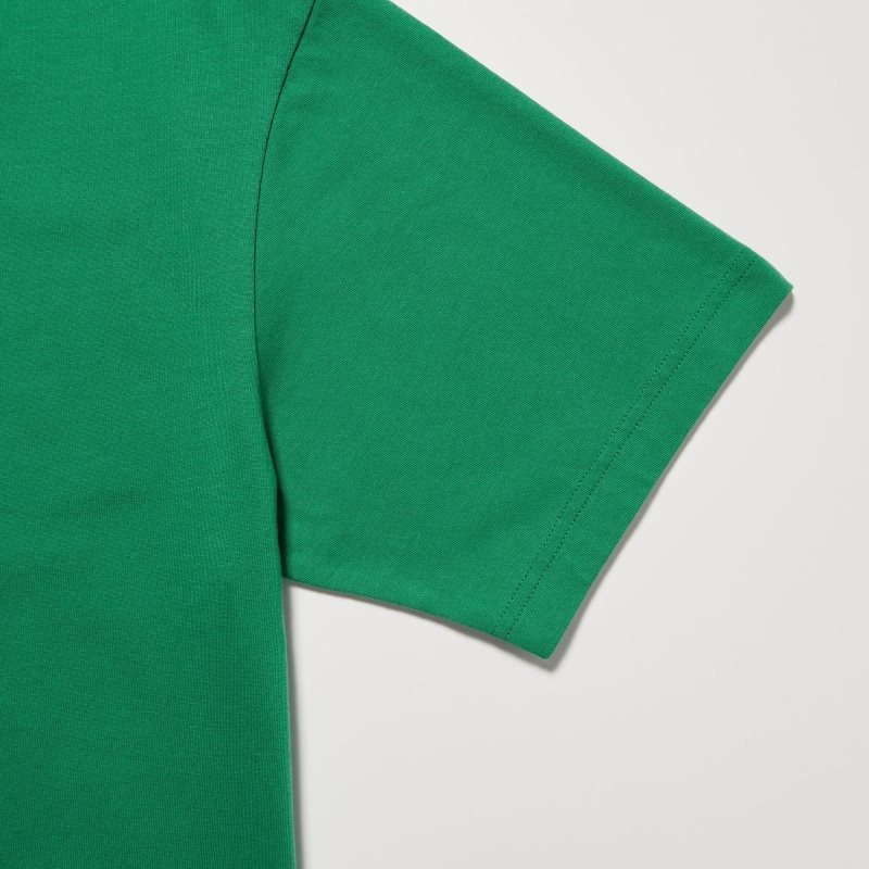 T Shirts Uniqlo Peace For All Short-sleeve Graphic Christophe Lemaire Homme Vert | 5546001