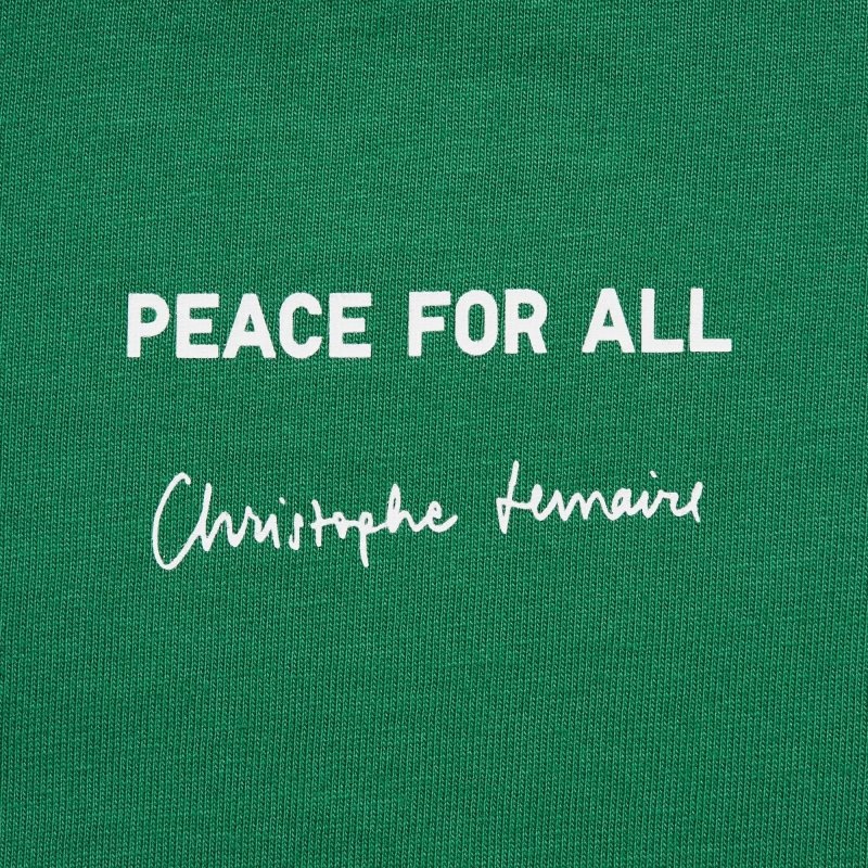 T Shirts Uniqlo Peace For All Short-sleeve Graphic Christophe Lemaire Homme Vert | 5546001
