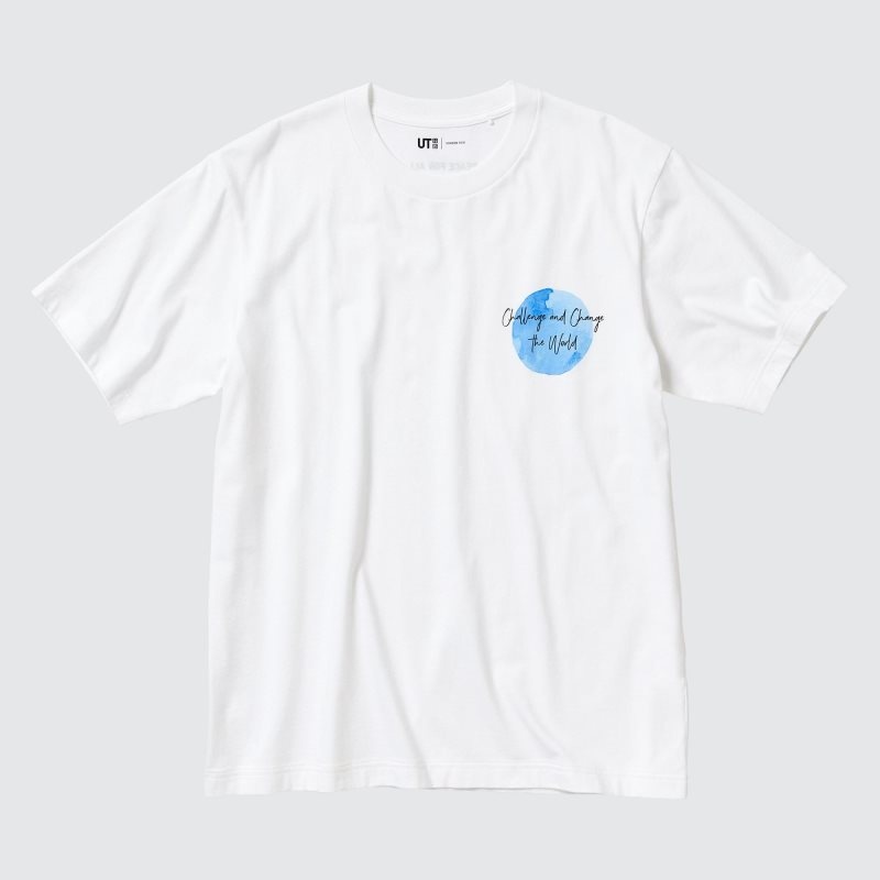 T Shirts Uniqlo Peace For All Ut Gordon Reid Short-sleeve Graphic Homme Blanche | 2705003