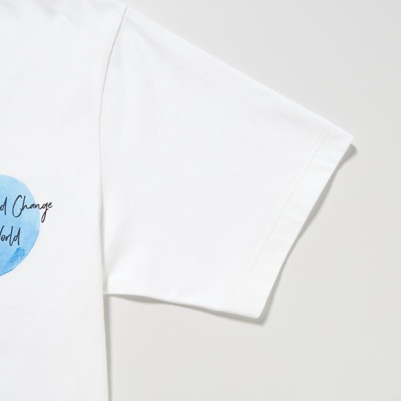 T Shirts Uniqlo Peace For All Ut Gordon Reid Short-sleeve Graphic Homme Blanche | 2705003