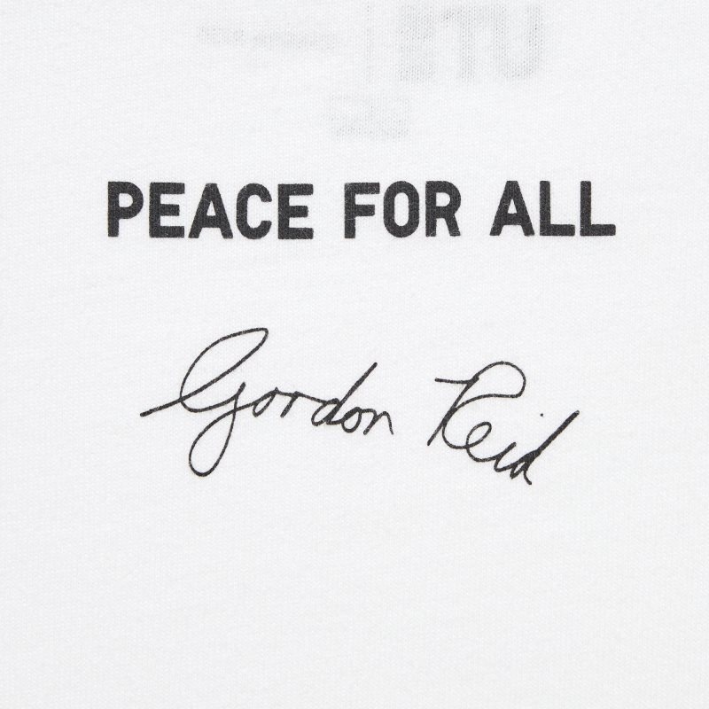 T Shirts Uniqlo Peace For All Ut Gordon Reid Short-sleeve Graphic Homme Blanche | 2705003