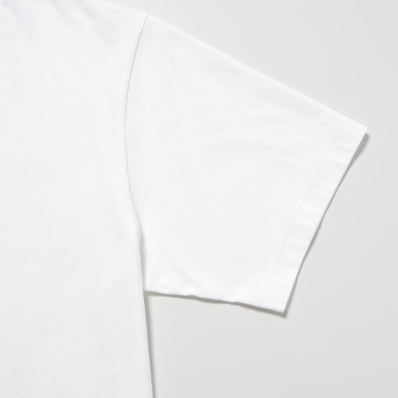 T Shirts Uniqlo Peace For All Ut Jw Anderson Short-sleeve Graphic Homme Blanche | 4462973
