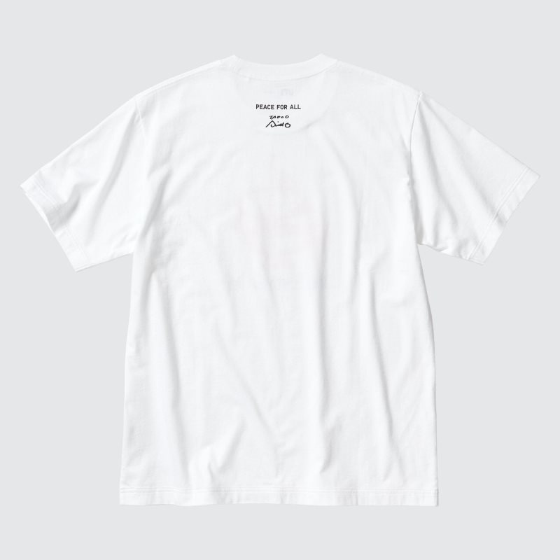 T Shirts Uniqlo Peace For All Ut Tadao Ando Short-sleeve Graphic Homme Blanche | 8443907