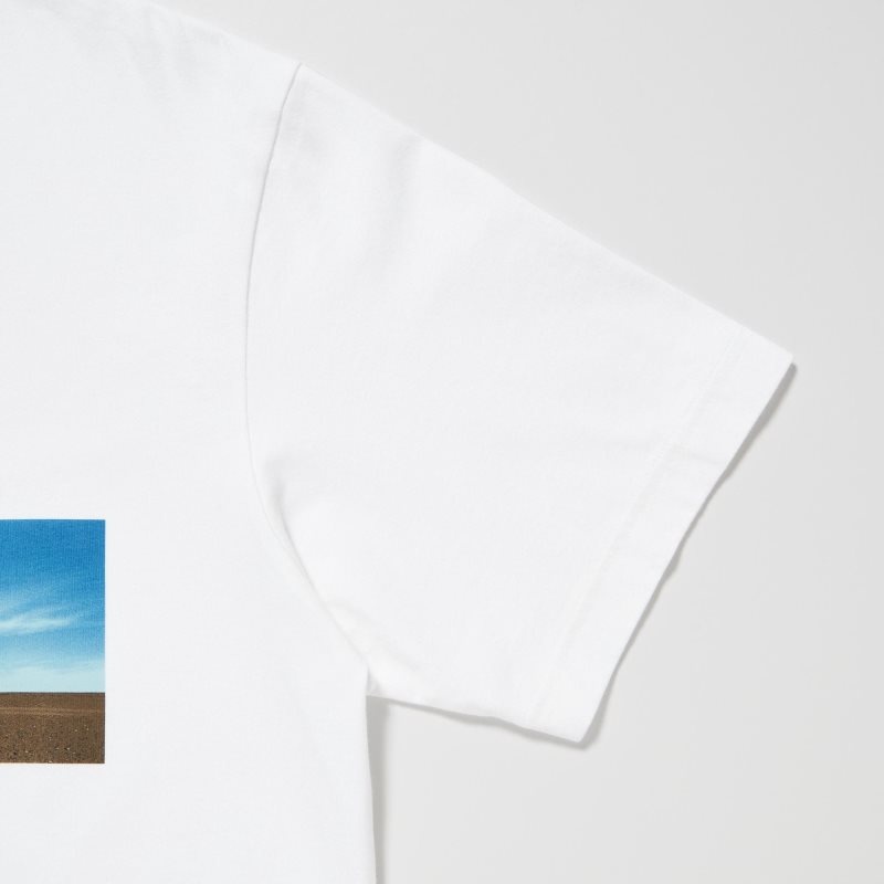T Shirts Uniqlo Peace For All Wim Wenders Short-sleeve Graphic Homme Blanche | 6415345
