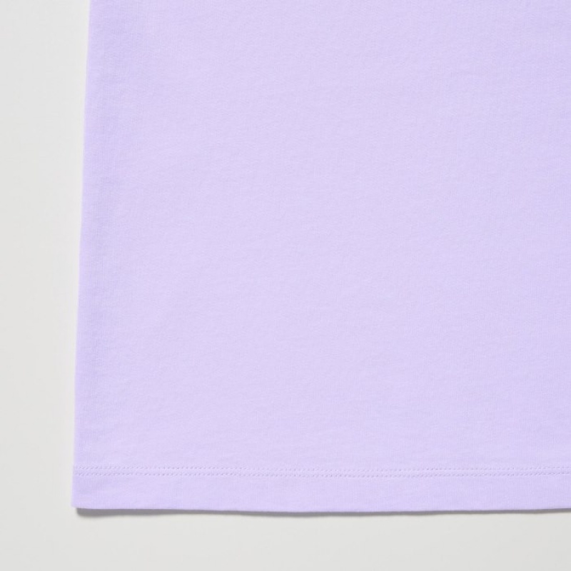 T Shirts Uniqlo Peanuts Hawaii UT Short-Sleeve Femme Violette | 1624509