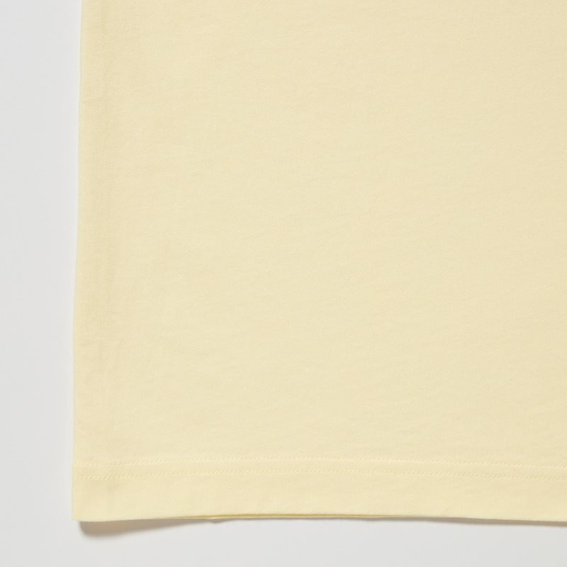 T Shirts Uniqlo Peanuts Hawaii Ut Short Sleeve Graphic Homme Jaune | 7041323