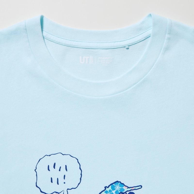 T Shirts Uniqlo Peanuts Hawaii Ut Short Sleeve Graphic Homme Vert | 163972