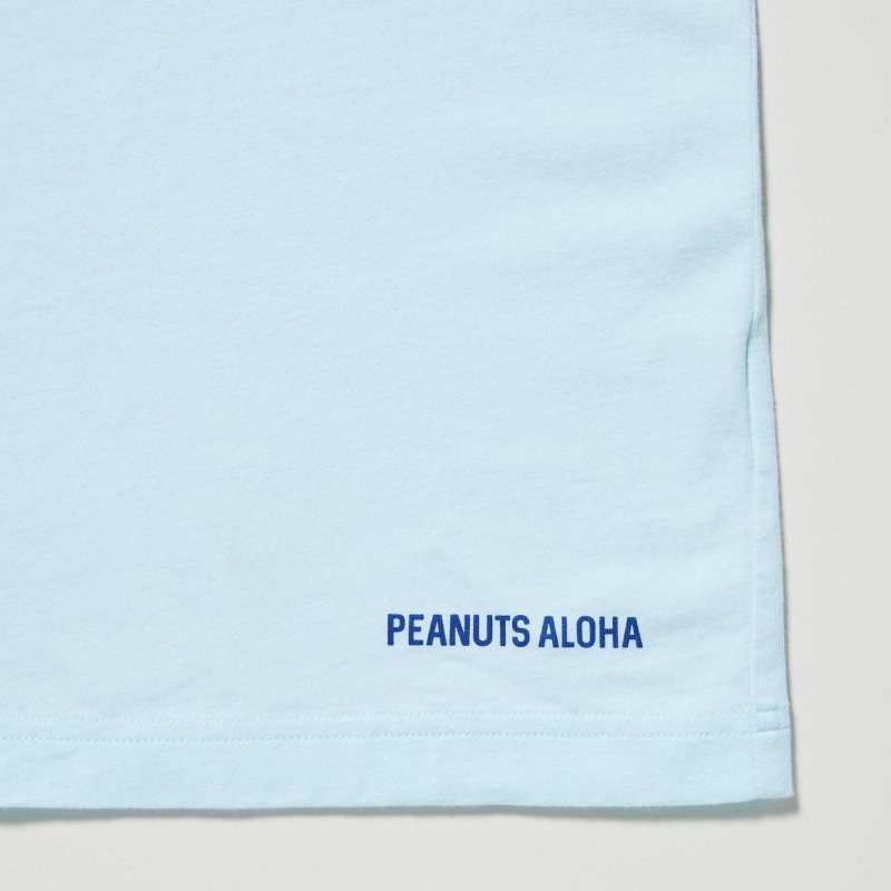 T Shirts Uniqlo Peanuts Hawaii Ut Short Sleeve Graphic Homme Vert | 163972