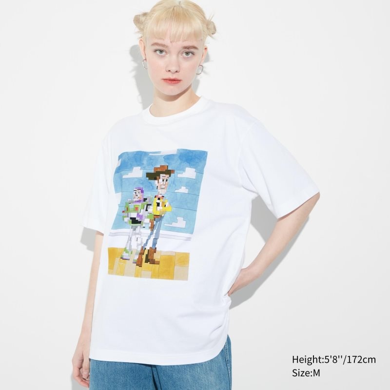 T Shirts Uniqlo Pixar Art Ut Short-sleeve Graphic Adam Lister Homme Blanche | 1072946