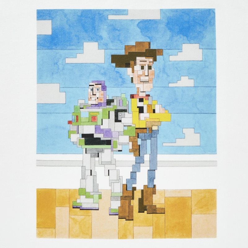 T Shirts Uniqlo Pixar Art Ut Short-sleeve Graphic Adam Lister Homme Blanche | 1072946
